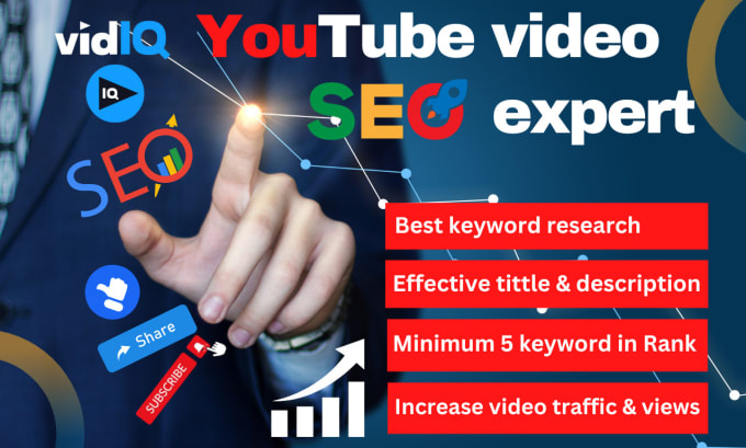 Gig Preview - Do best youtube video SEO for organic growth and top ranking