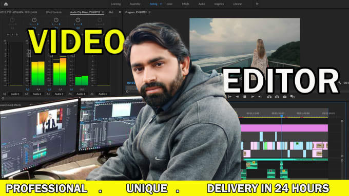 Gig Preview - Make creative and professional video editing in 24 hours