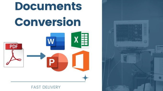 Gig Preview - Convert pdf to word and pdf to excel