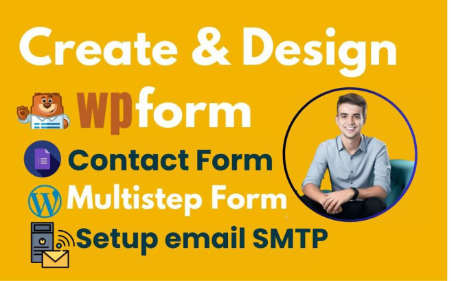 Bestseller - create or fix contact form, jotform, multi step form, or set up SMTP mail