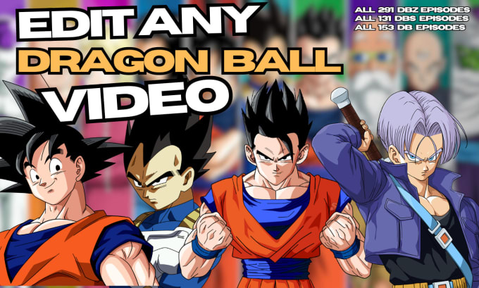 Gig Preview - Edit dragon ball z videos for youtube