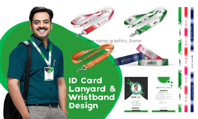 Gig Preview - Design lanyard, wristband, id card, student card, press pass