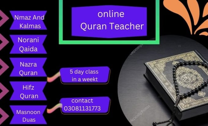 Gig Preview - Be your online quran teacher