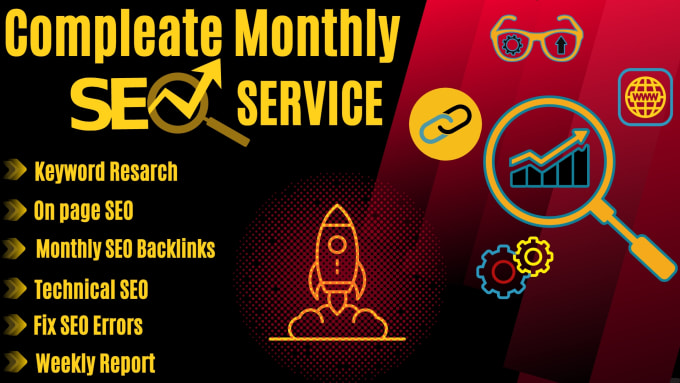 Gig Preview - Complete monthly seo service on page s e o backlink building