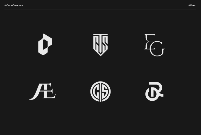 Gig Preview - Design a unique minimalist monogram initial logo