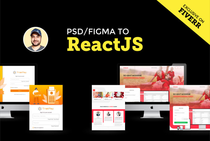 Gig Preview - Convert figma to react js using nextjs framework