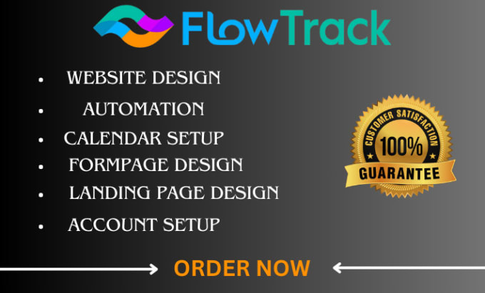 Gig Preview - Design flowtrack website landing page and salesfunnel