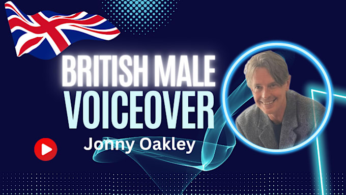 Gig Preview - Record a british male voiceover for you