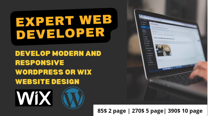 Gig Preview - Develop and design modern and responsive wordpress website