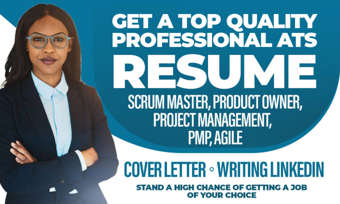 Gig Preview - Write a scrum master resume, agile, tech, product and project management