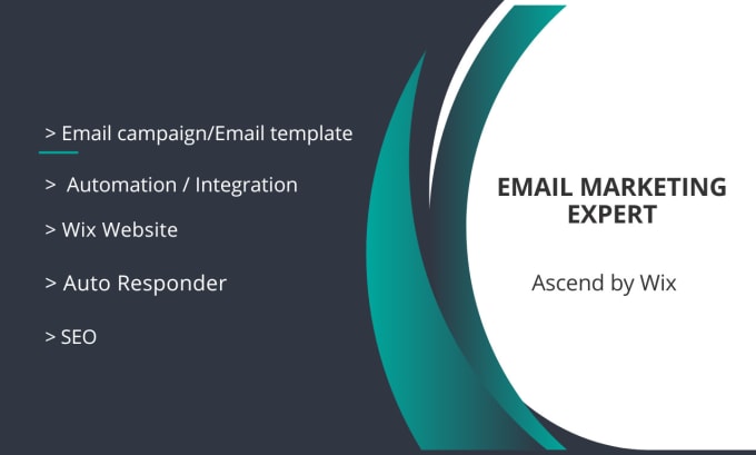 Gig Preview - Ascend wix email marketing, automation, wix website, landing page