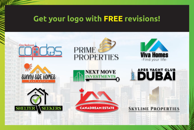 Gig Preview - Design a striking real estate logo with unlimited revisions