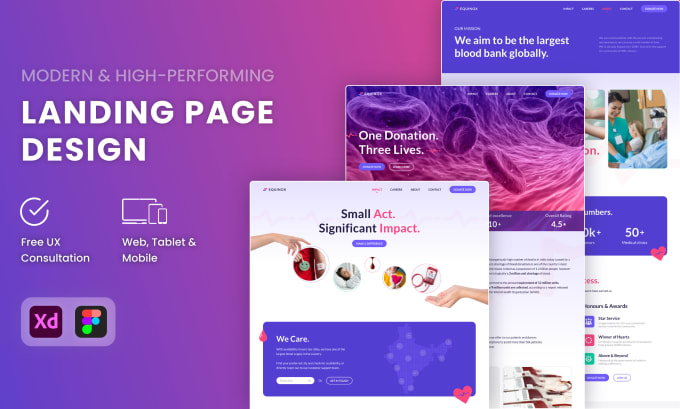 Gig Preview - Design a unique, high converting landing page