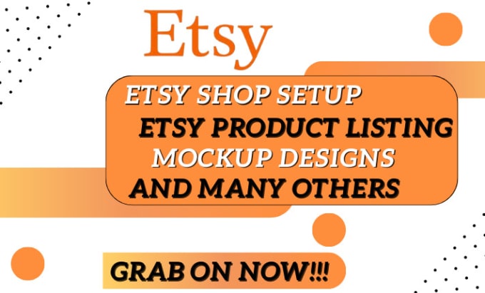 Gig Preview - Set up etsy shop, etsy digital products, etsy seo listings, digital products