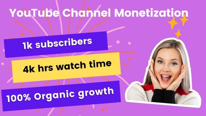 Gig Preview - Do organic promotion for youtube channel monetization