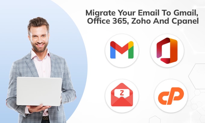 Gig Preview - Migrate your email to gmail, office 365, zoho and cpanel