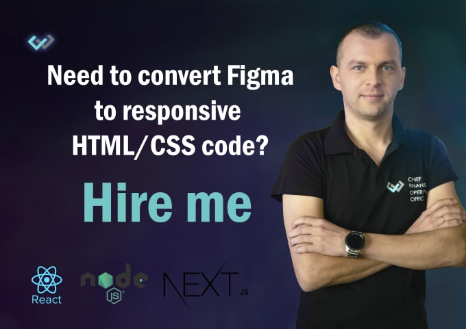 Gig Preview - Convert figma to HTML, CSS, react js or next js