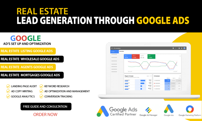 Gig Preview - Setup and launch your real estate google ads adwords PPC campaign