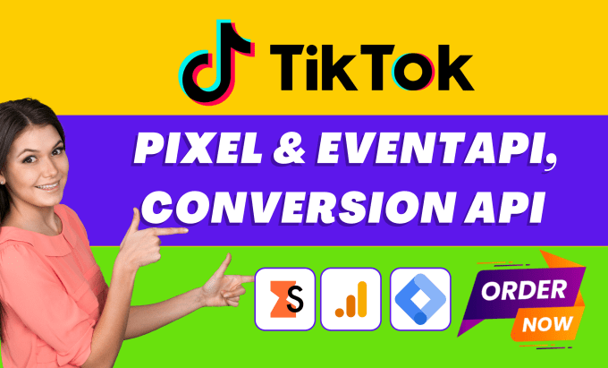 Gig Preview - Setup or fix tiktok pixel event API conversion API with google tag manager