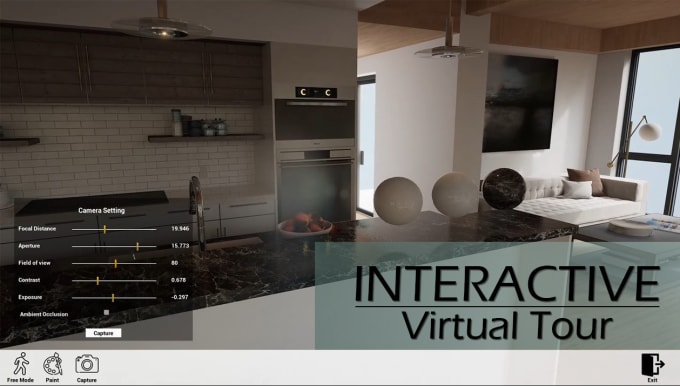 Gig Preview - Create a 3d interactive VR tour in unreal engine 5