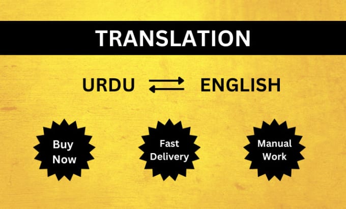 Gig Preview - Do accurate urdu to english and english to urdu translations