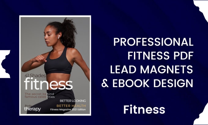 Bestseller - design health and fitness ebook, branded workout plan, gym pdf lead magnets