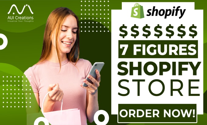 Gig Preview - Develop shopify store or add winning products to shopify