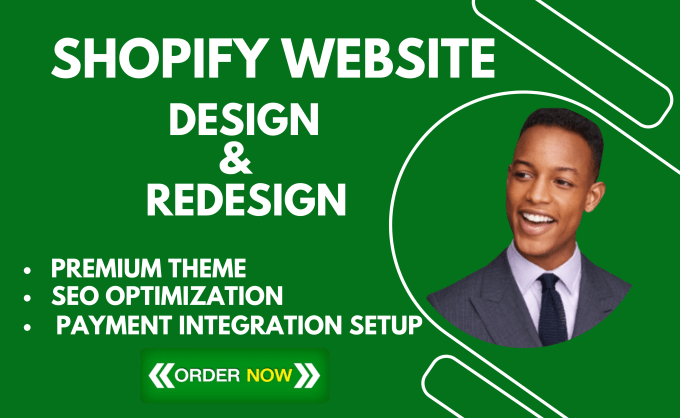 Gig Preview - Shopify website design shopify website redesign shopify store design