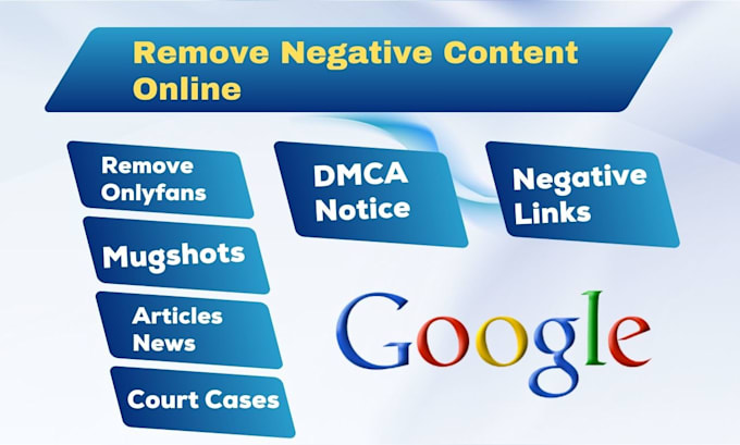 Gig Preview - Permanently remove mugshots cases articles news delete negative links on google