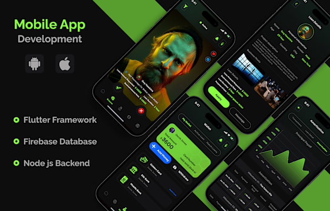 Gig Preview - Our agency will do mobile app development, flutter developer, flutter app creation