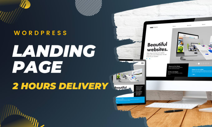 Gig Preview - Design a responsive wordpress landing page by elementor pro