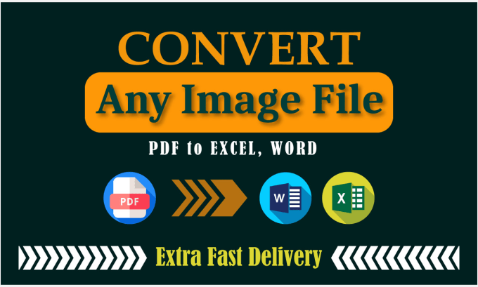 Gig Preview - Covert any scanned documents into word and excel