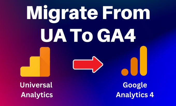 Gig Preview - Migrate from ua to ga4, google analytics 4