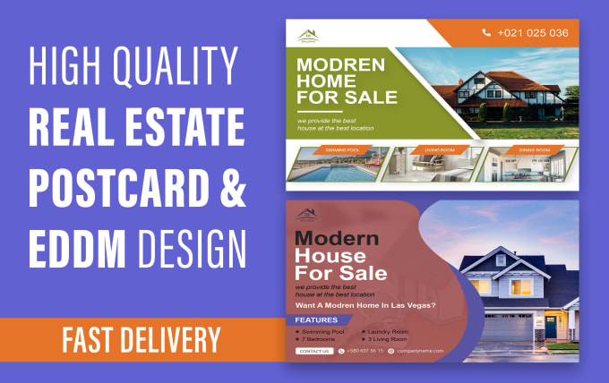 Gig Preview - Design promotional postcard, mortgage flyers and marketing postcard