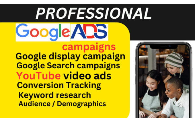 Gig Preview - Create a google ads adwords, PPC campaigns, search ads for faster result