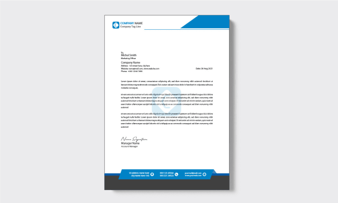 Gig Preview - Design your professional letterhead and business card