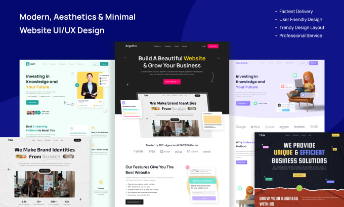 Gig Preview - Design trendy, responsive website and landing page in figma