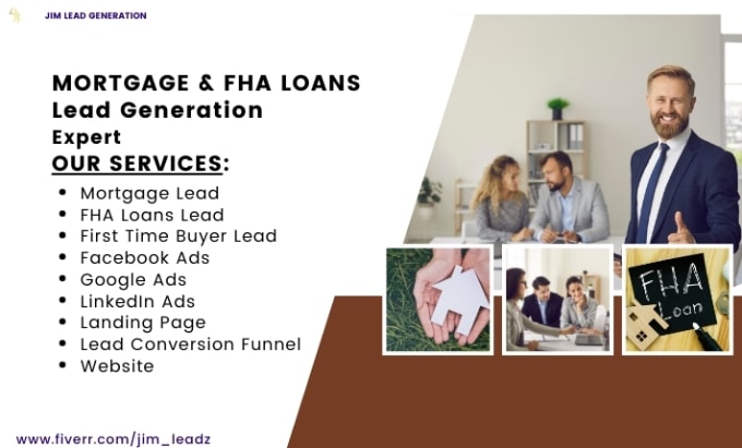 Gig Preview - Do mortgage leads, fha loan leads, first time buyer leads, refinance leads