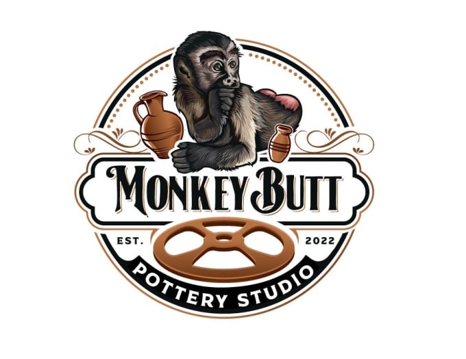 Gig Preview - Vector logo design monkey brand