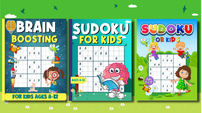 Gig Preview - Create sudoku word search and maze activity puzzle book for kdp amazon