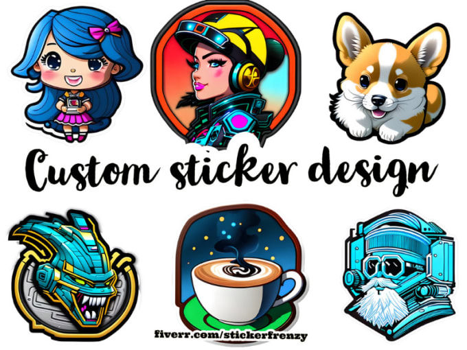 Gig Preview - Design unique and eye catching stickers for you