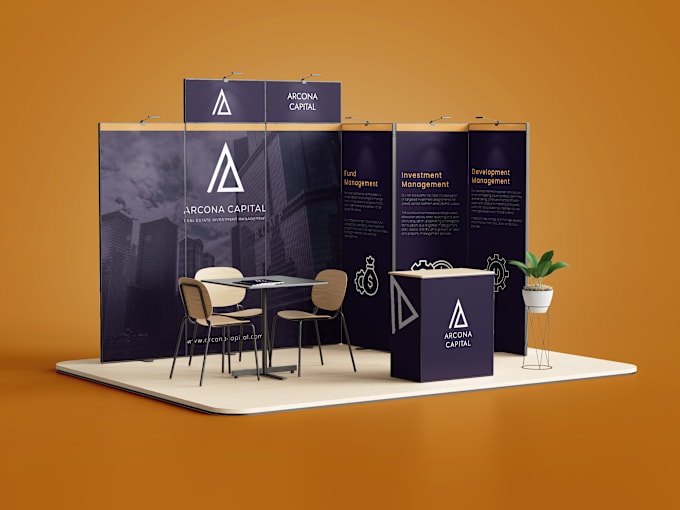 Gig Preview - Design professional trade show booth and backdrop for your exhibition