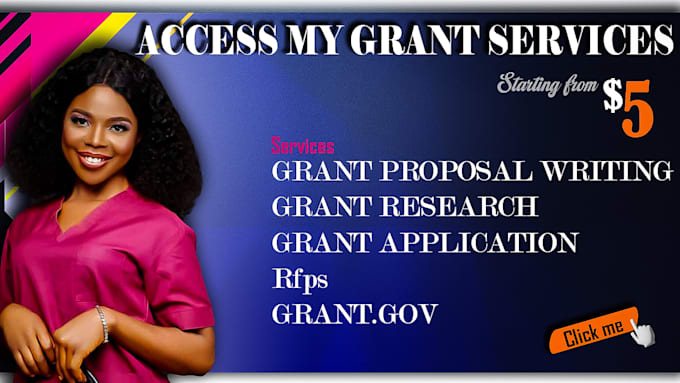 Gig Preview - Do grant research, write grant proposal, rfps, grantgov