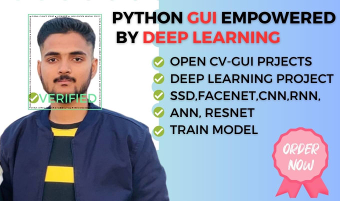 Gig Preview - Develop python projects empowered by deep learning with gui