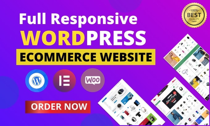 Gig Preview - Create wordpress ecommerce online store using woocommerce