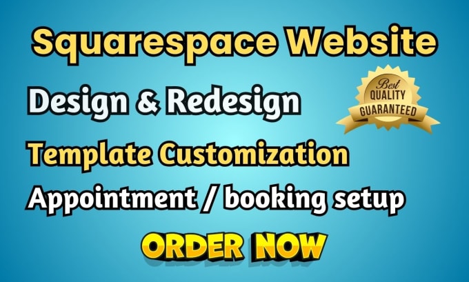 Gig Preview - Build squarespace website redesign or migrate squarespace to wix to wordpress