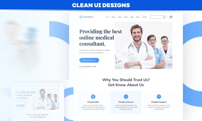 Bestseller - do medical ui ux design, app design mobile app design app website design