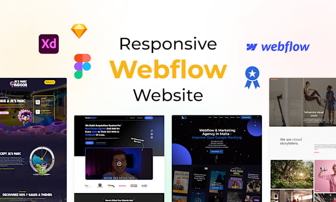 Gig Preview - Build webflow website , figma to webflow, webflow website design, xd to webflow