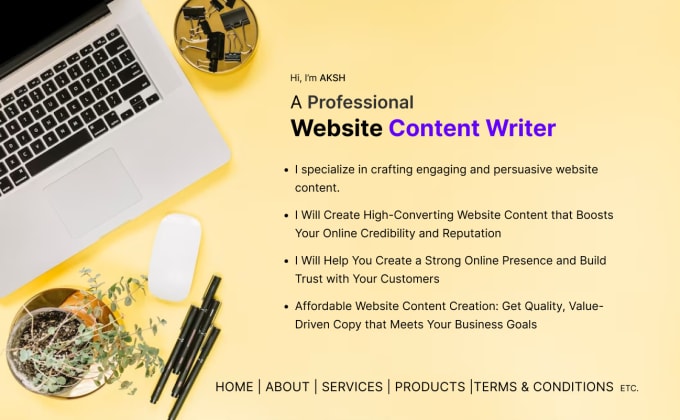 Gig Preview - Write professional website content that meets ur website requirements