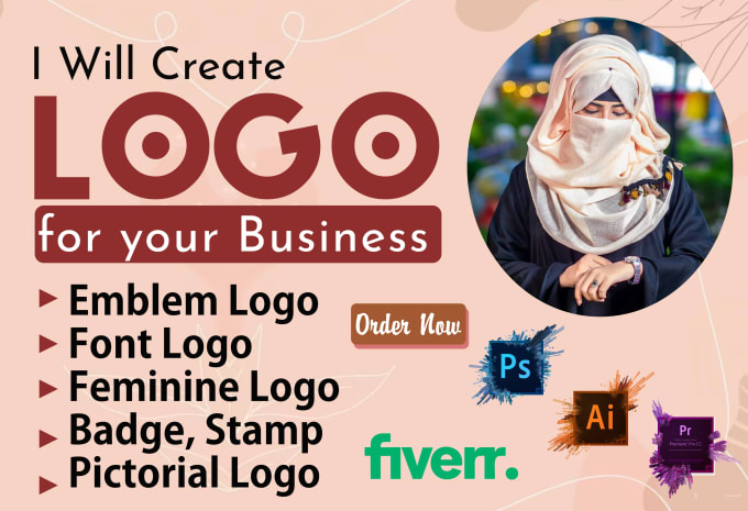 Gig Preview - Design a badge, emblem,pictorial or feminine logo